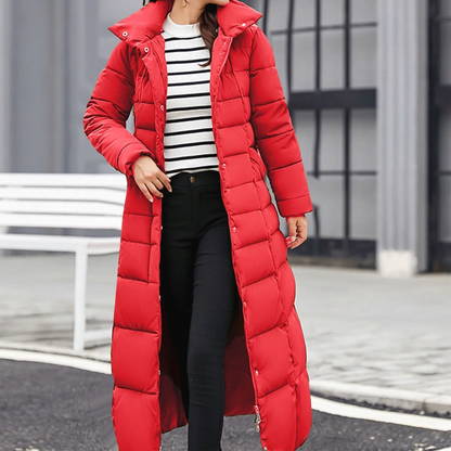 Damen Pufferjacke Elegantes Design Umlegekragen