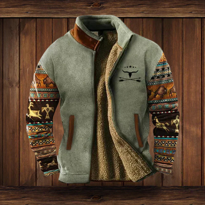 Herren Fleecejacke Gefüttert Warm Robust