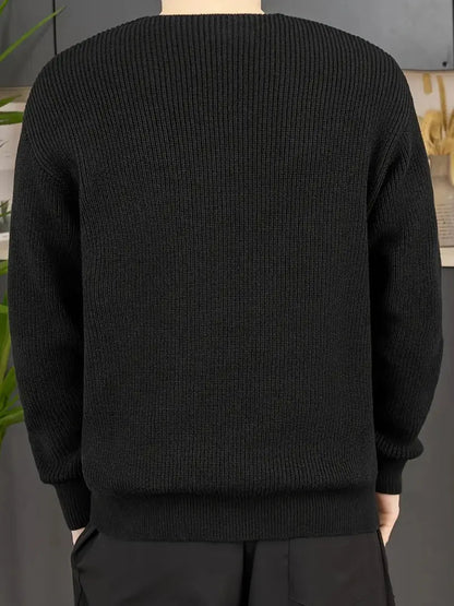 Eveloria Herren Gestreifter Pullover