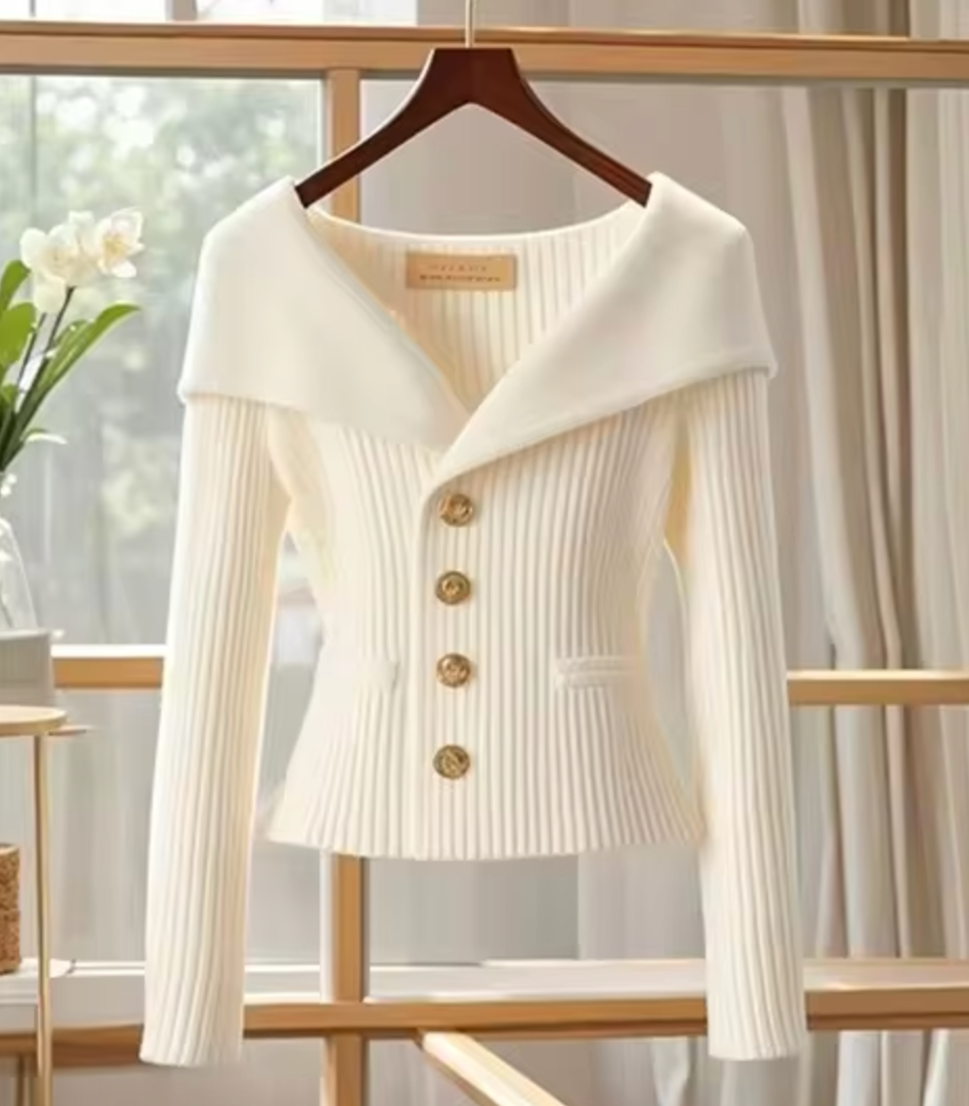 Damen Strickjacke Kurz Cardigan Übergangsjahre