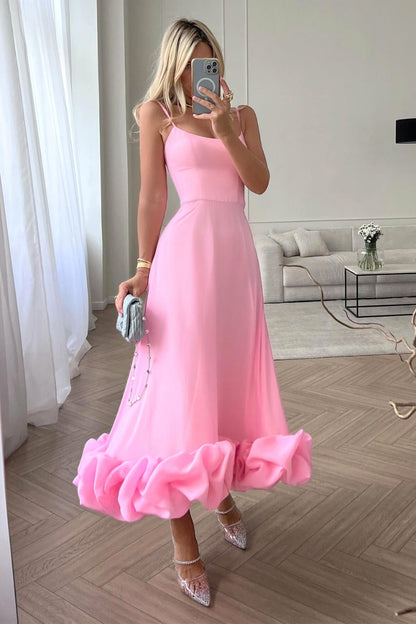 Damen Hochzeitskleid Elegantes Rüschensaum Jasmin - Eveloria
