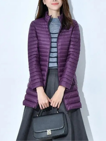 Damen Leichte Daunenjacke Tailliert