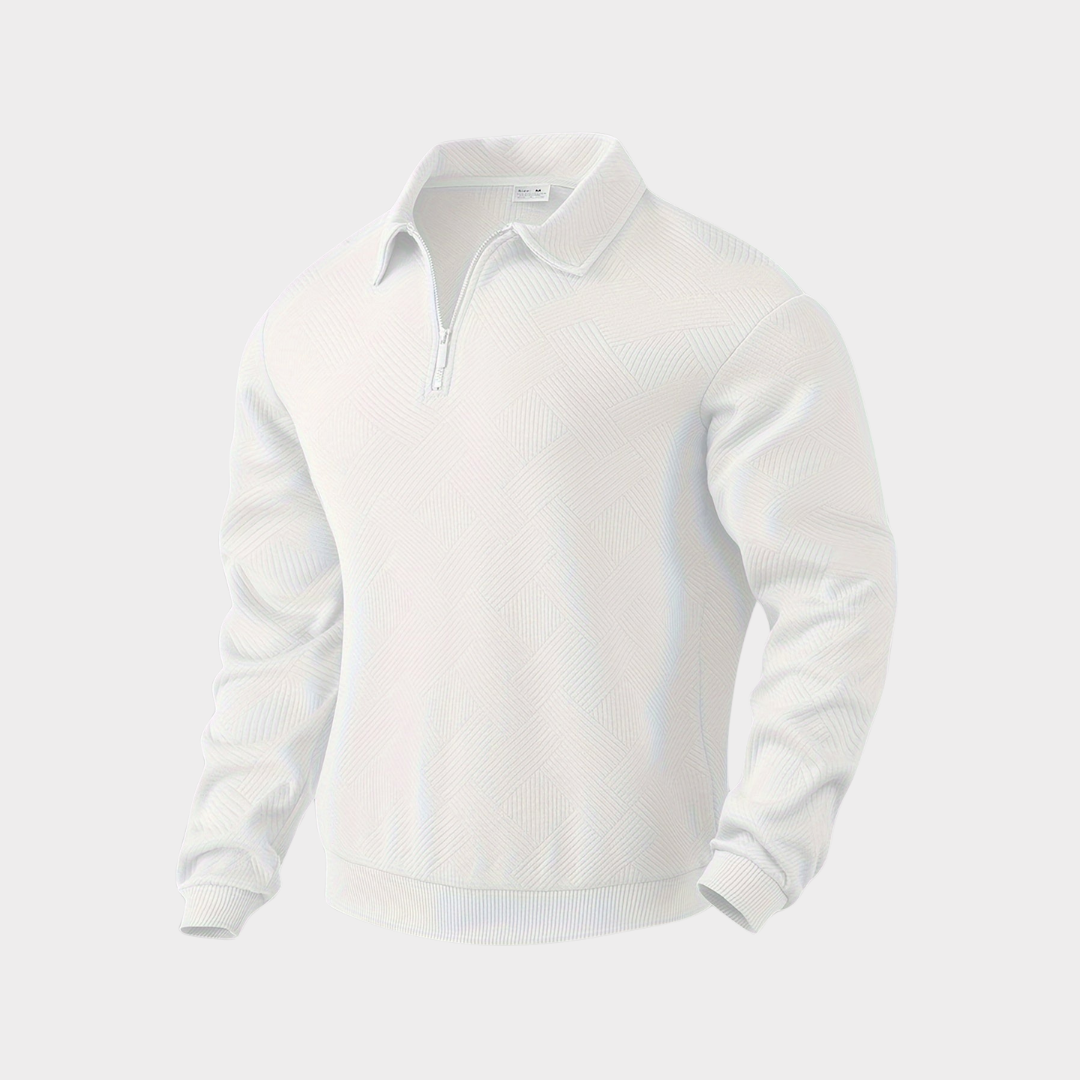 Herren Pullover Halb-Reißverschluss Freizeitshirt
