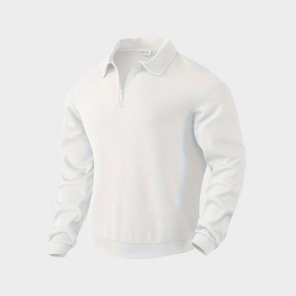 Herren Pullover Halb-Reißverschluss Freizeitshirt