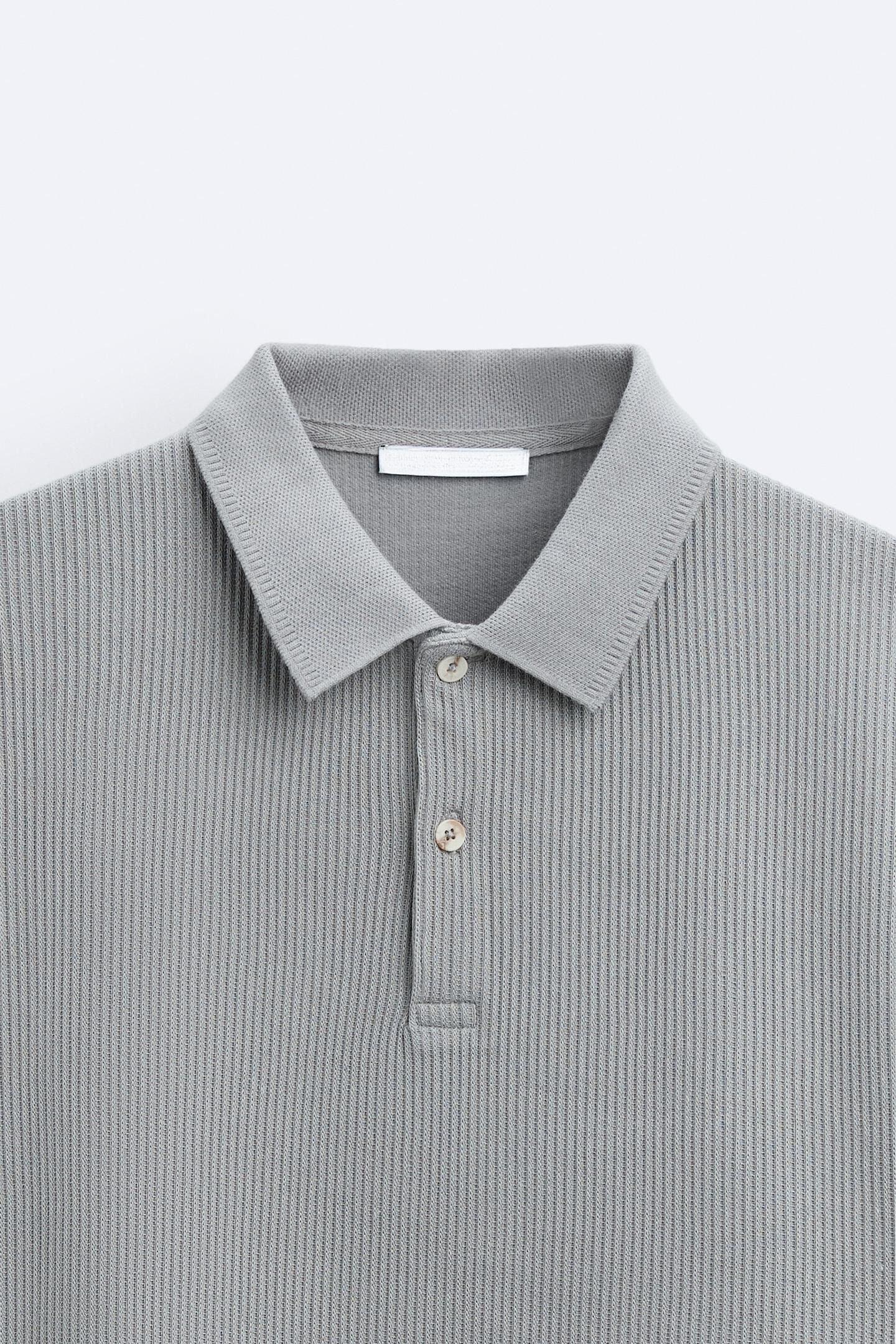 Herren Poloshirt Kurzärmelig Cremeweiß Baumwolle