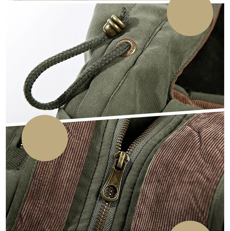 Herren Winterjacke Lang Mit Kapuze