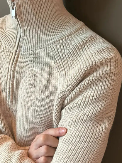 Eveloria Herren Langärmliger Strickpullover Lässig - Eveloria