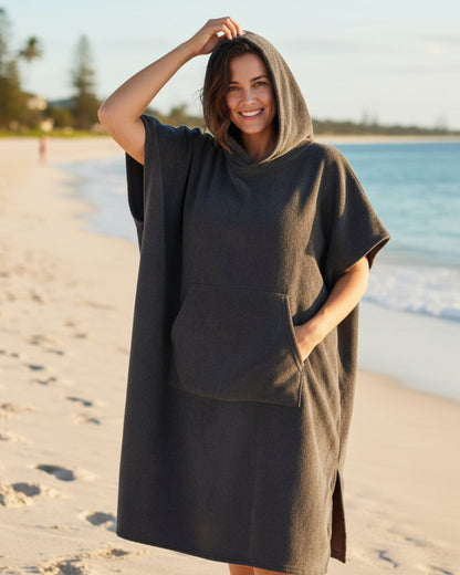 Damen Sommerponcho Kleid Strandmode Leicht