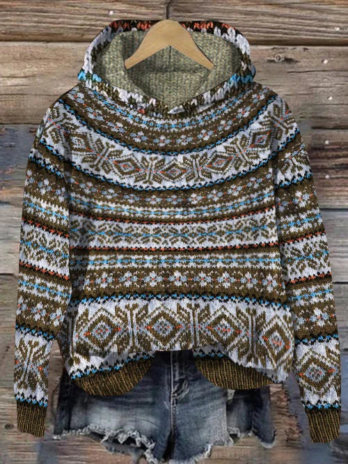 Eveloria Damen Norwegischer Pullover Warm
