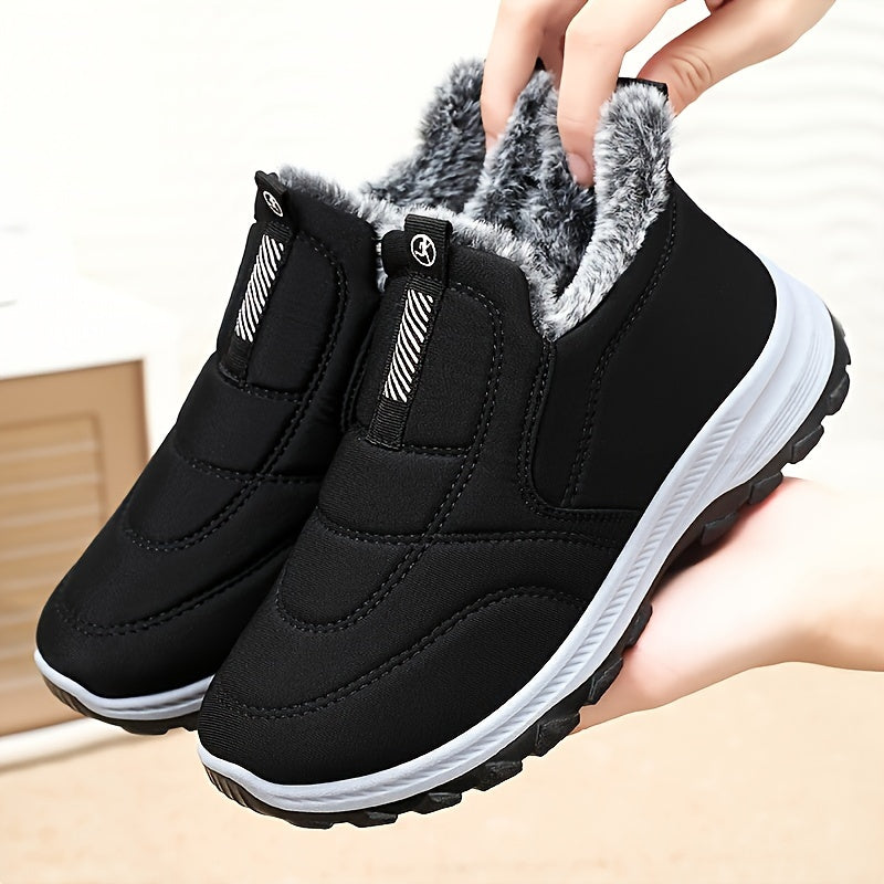 Damen Winterstiefel Knöchelhoch Warmes Innenfutter