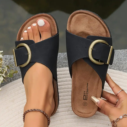 Damen Orthopädische Sandalen Dicke Sohle Komfort