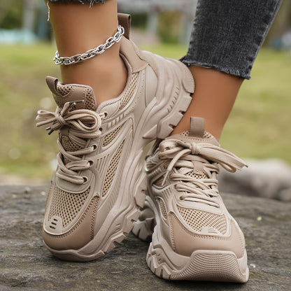 Eveloria Damen Plateau Sneaker Moderner Look
