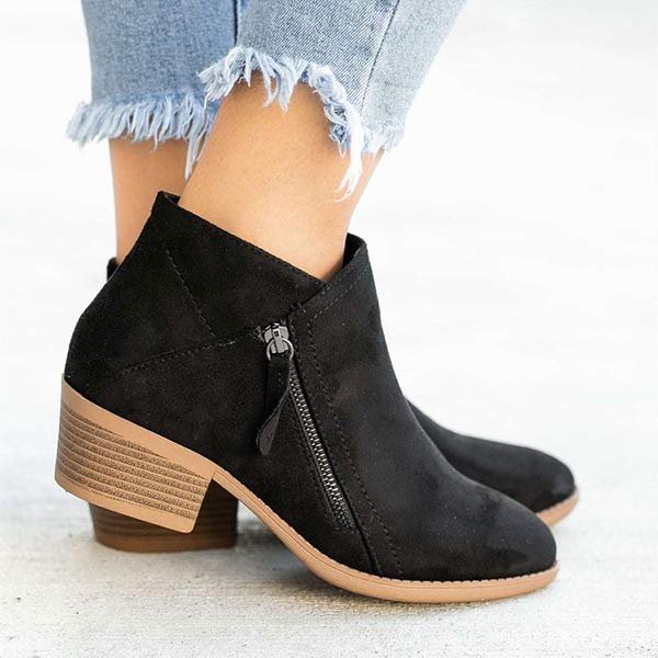 Eveloria Damen Wildleder Stiefeletten - Eveloria