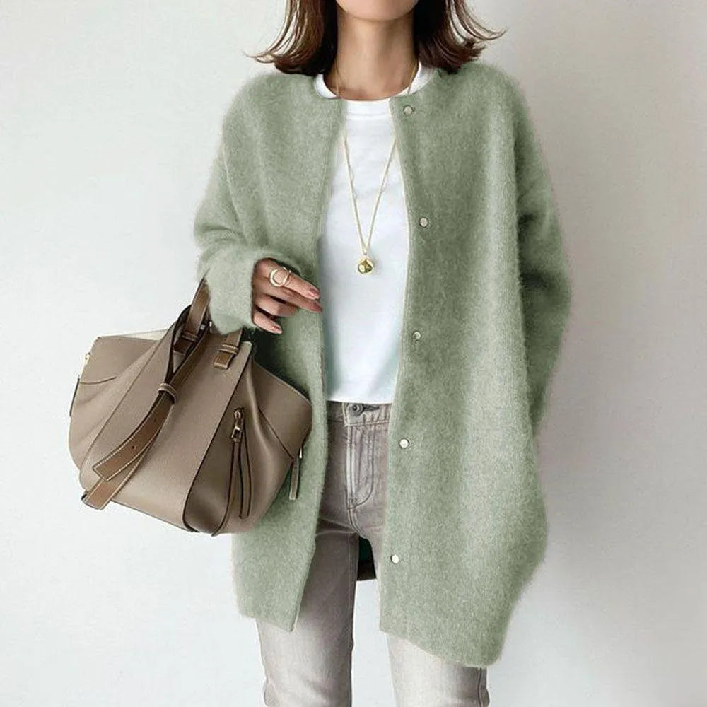 Eveloria Damen Strickmantel Weich