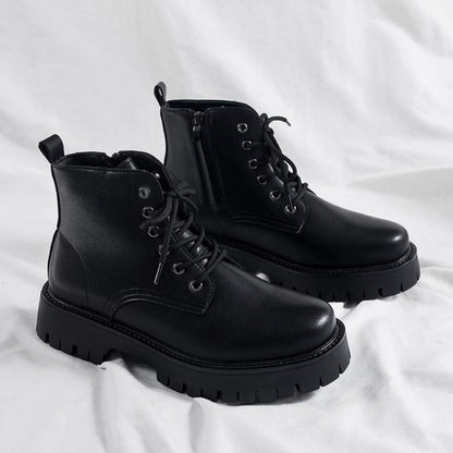 Herren Leder-Schnürstiefeletten