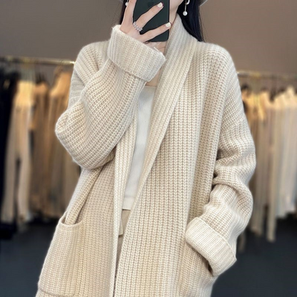 Damen Cardigan mit Taschen - Eveloria