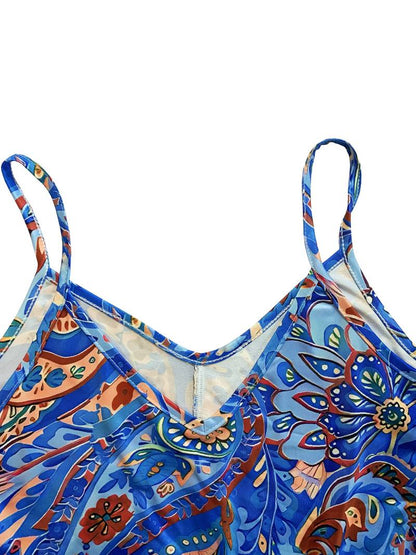 Eveloria Damen Ärmelloses Cami-Kleid Urlaubsstil