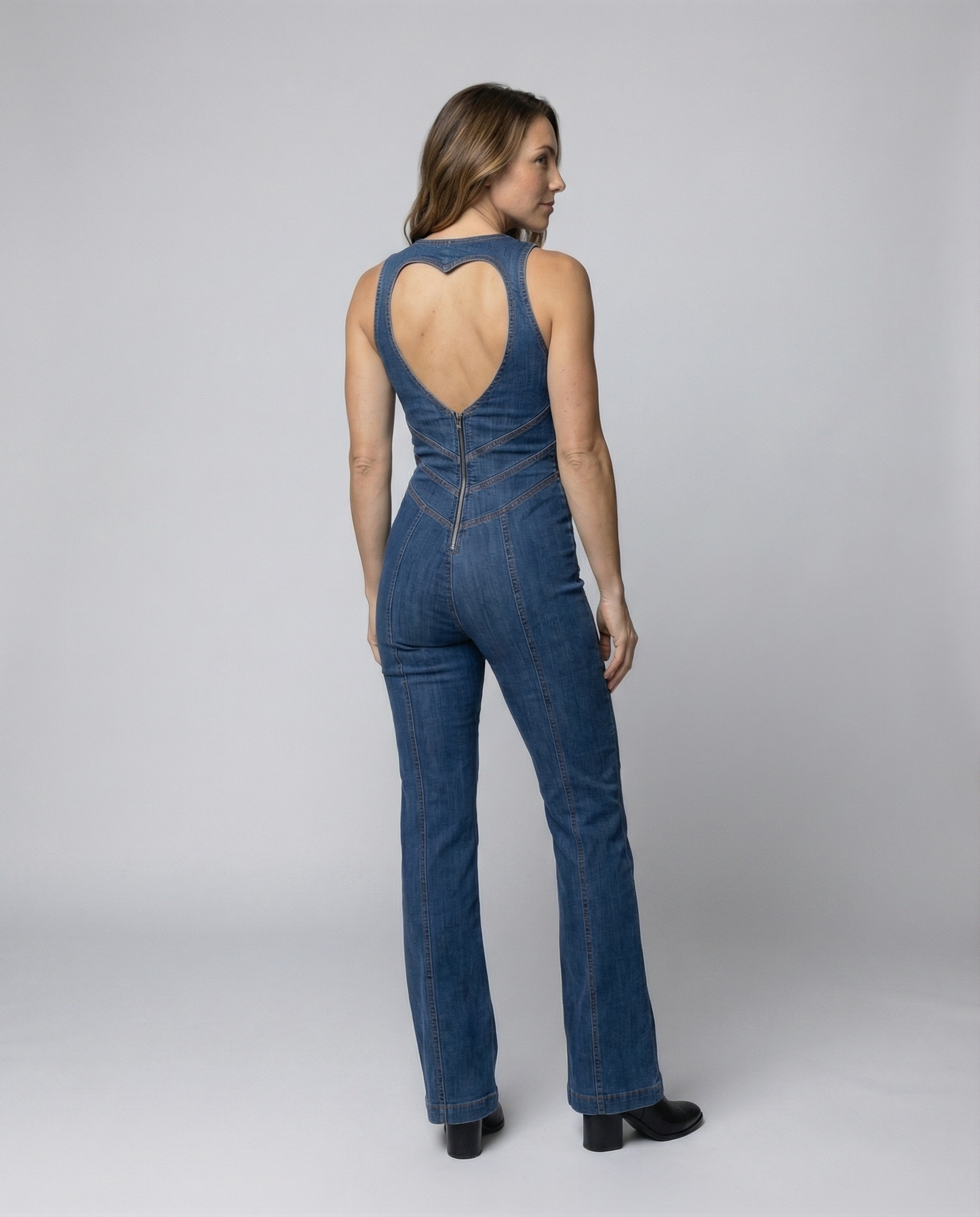 Damen Taillierter Denim-Overall