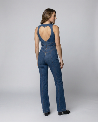 Damen Taillierter Denim-Overall