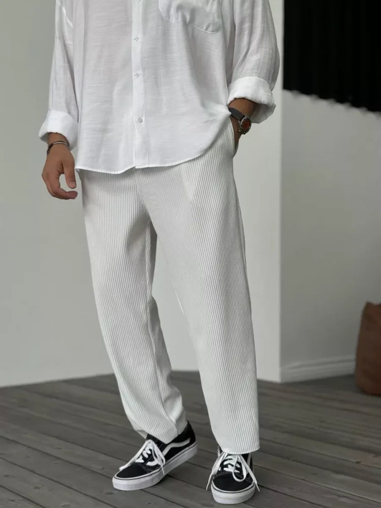 Herren Freizeithose Gerippt Bequem