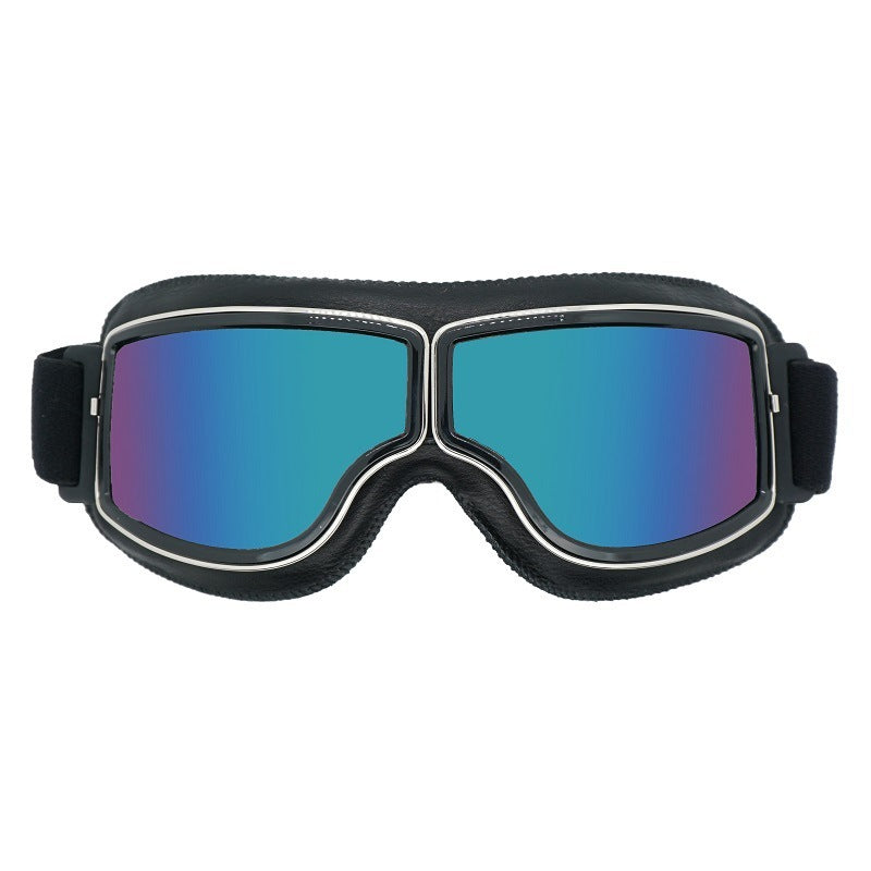 Herren Motorradbrille Polarisiert Vintage-Design