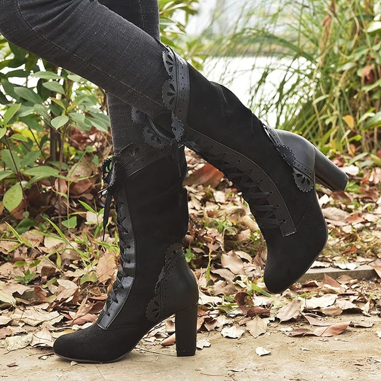 Eveloria Damen Stiefel Hochabsatz
