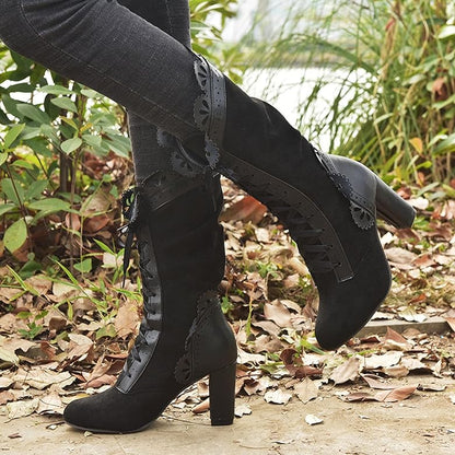Eveloria Damen Stiefel Hochabsatz
