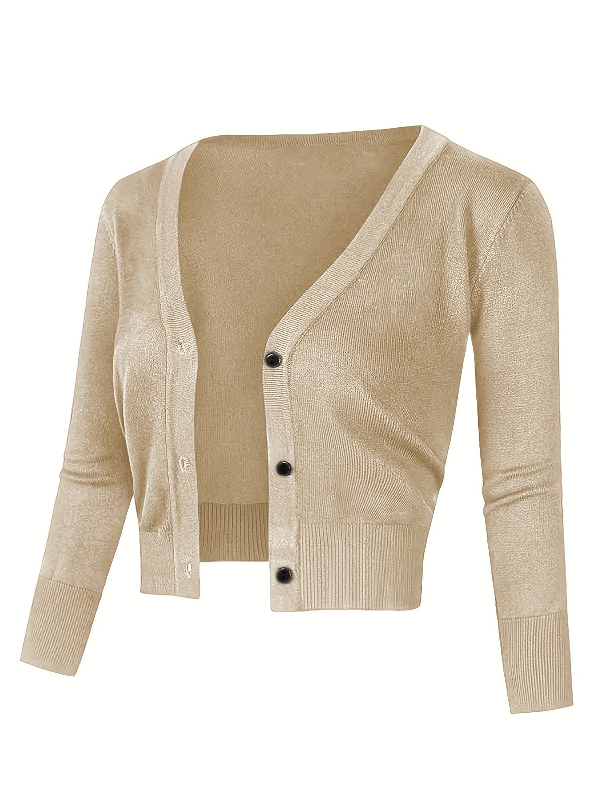 Eveloria Damen Bolerojacke Knopfverschluss