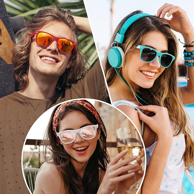 Eveloria Damen Retro Sonnenbrille Polarisiert 80er Style