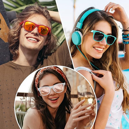 Eveloria Damen Retro Sonnenbrille Polarisiert 80er Style