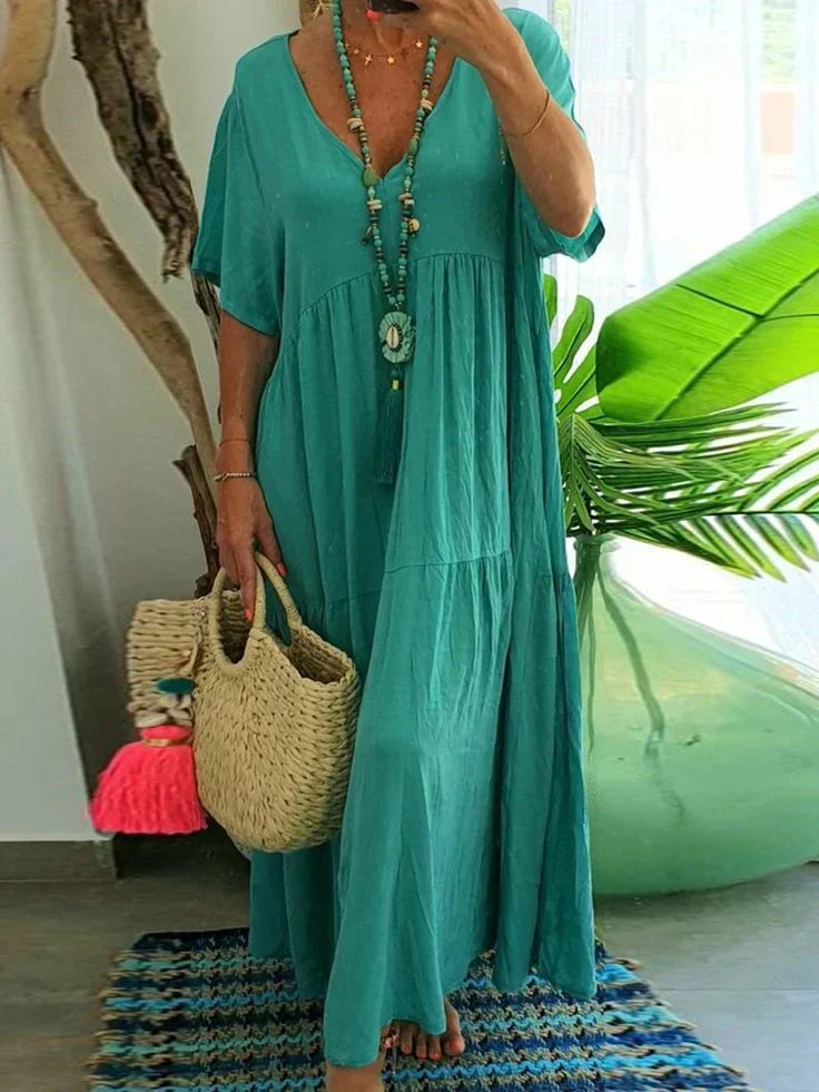 Eveloria Damen Langkleid Lässig