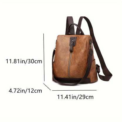 Eveloria Damen Rucksack Veganer Anti-Diebstahl Stadt-Backpack