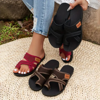 Eveloria Damen Sandalen Schick Leder