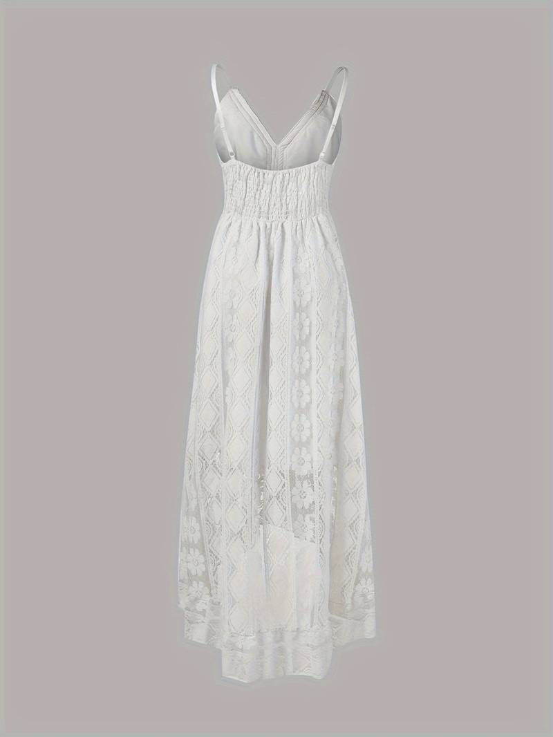 Eveloria Damen Maxikleid Spaghettiträger V-Ausschnitt Sommerkleid