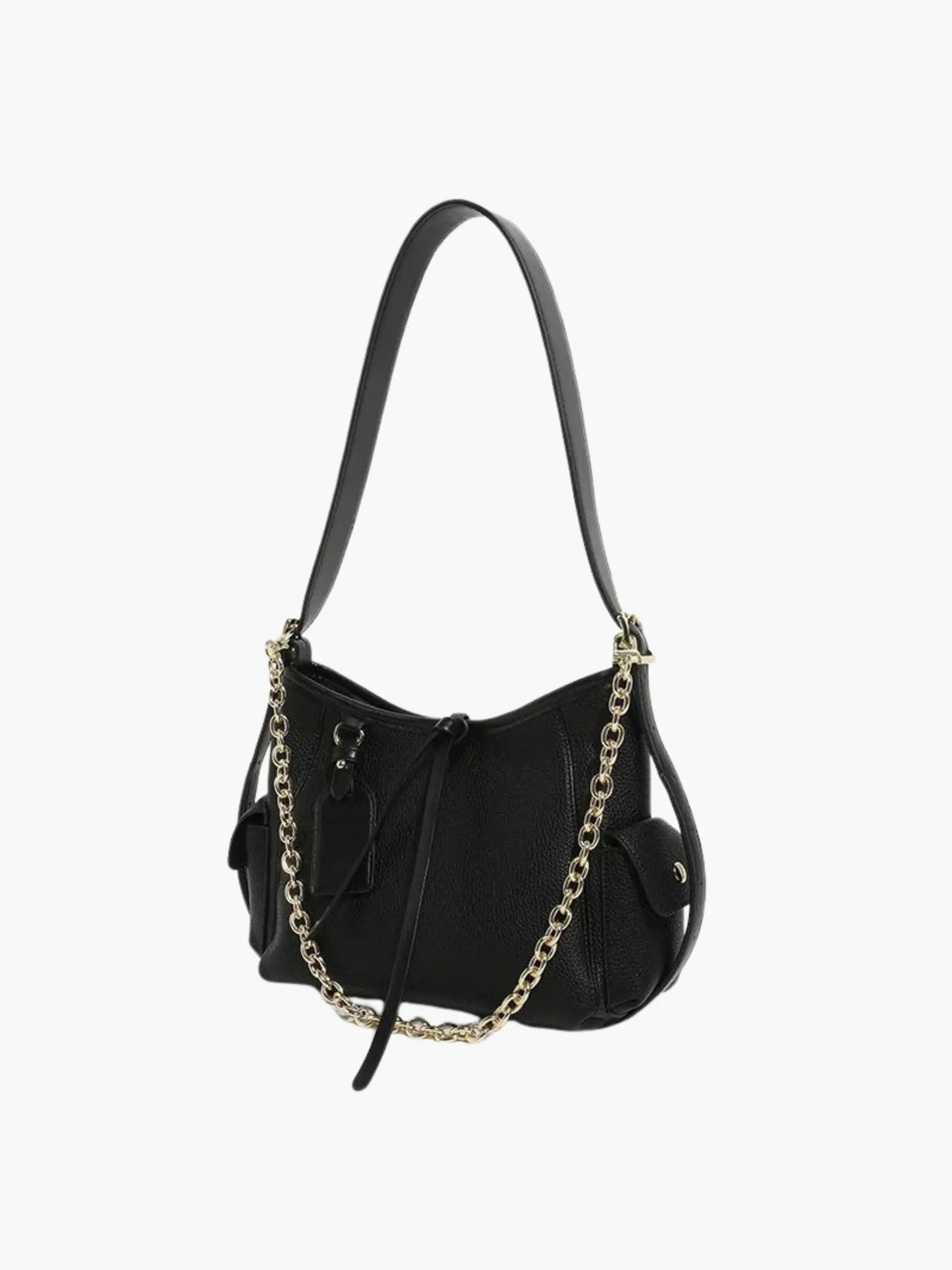 Leder Schultertasche Damen mit Kettenakzent