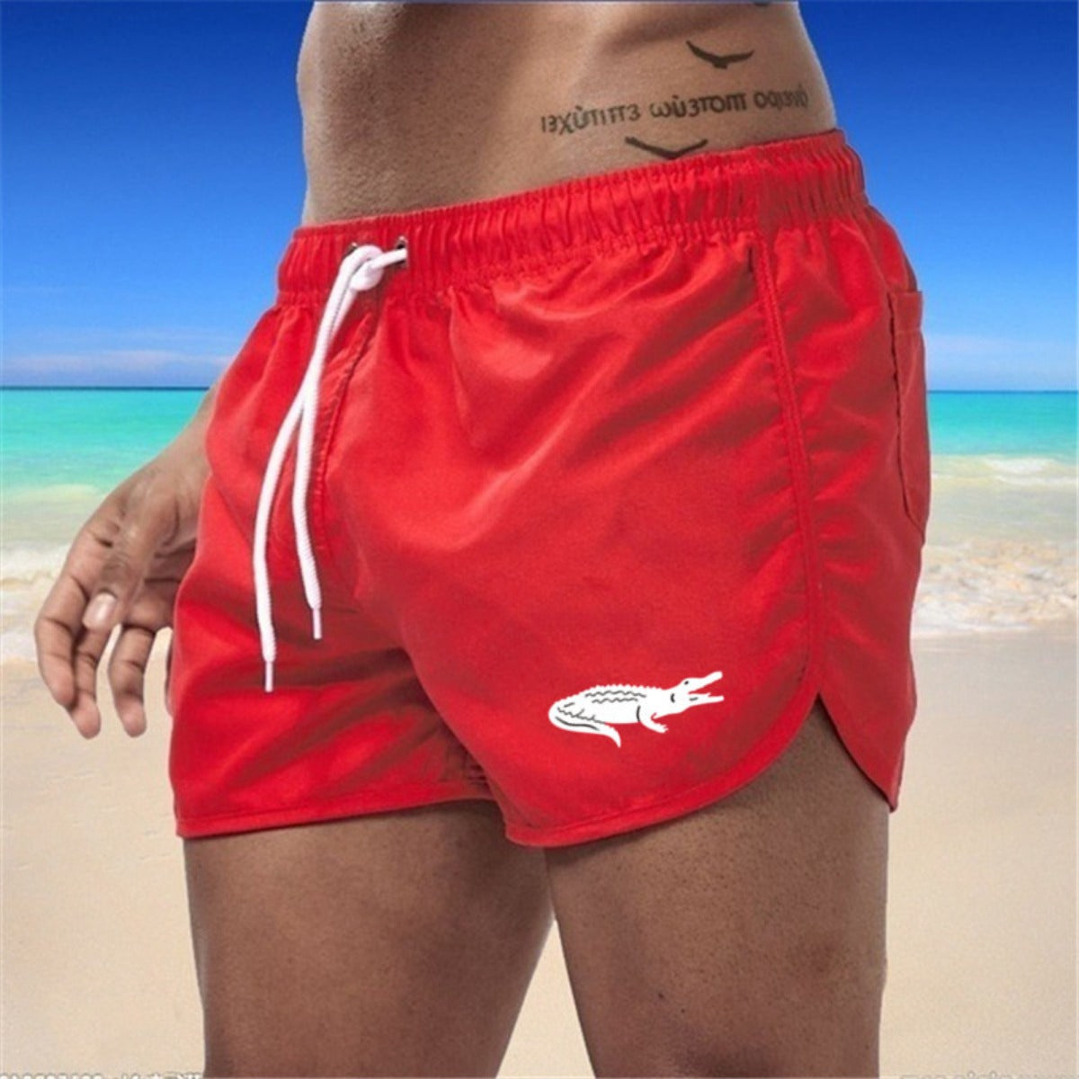 Damen Sportshorts Mehrfarbig Strandshorts