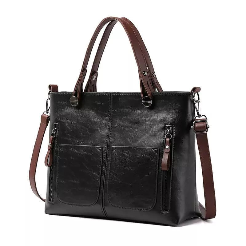 Eveloria Damen Schultertasche Klassisch Leder