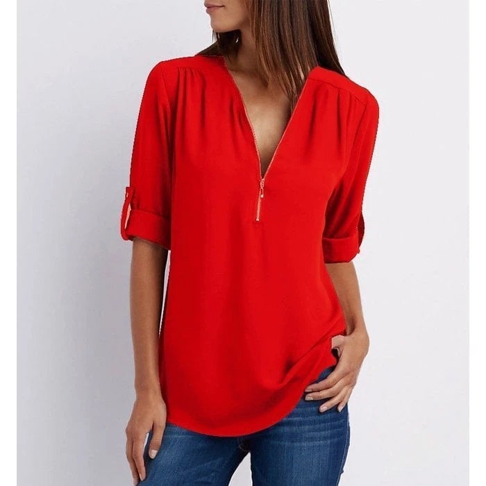 Eveloria Damen Bluse Lockere Stilvolle Baumwolle