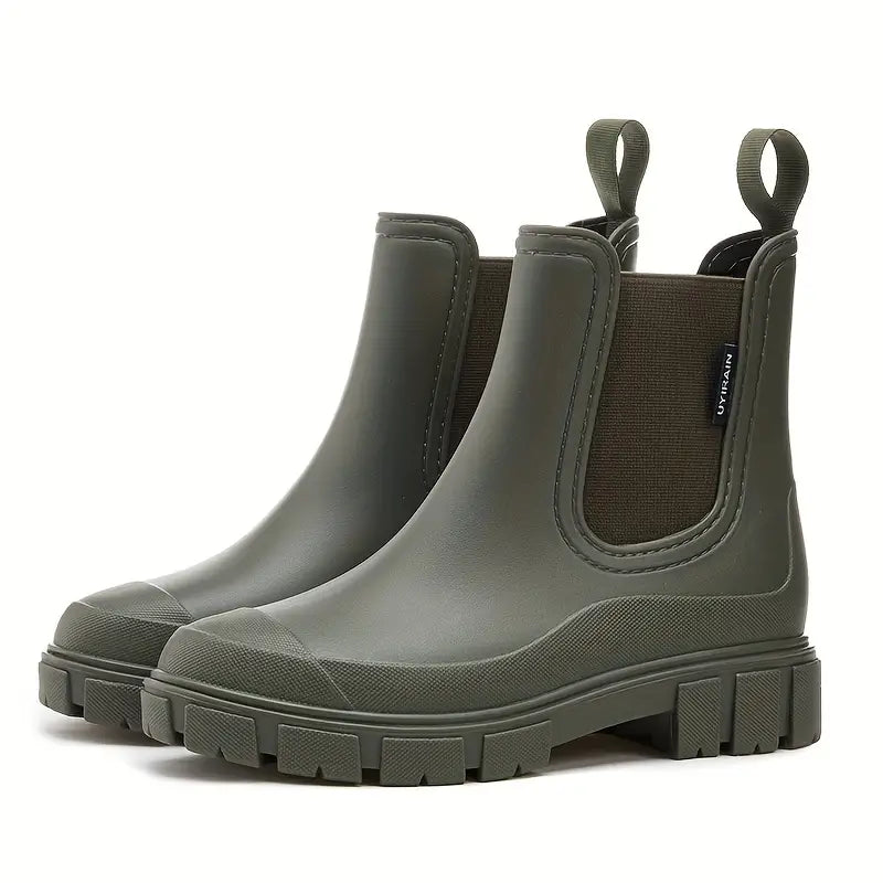 Damen Chelsea Boots Robustes Leder