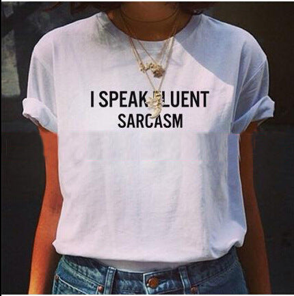 Damen T-Shirt Bequem Mit Witzigem Spruch Weiß Eveloria - Eveloria