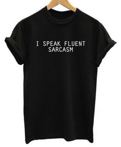 Damen T-Shirt Bequem Mit Witzigem Spruch Weiß Eveloria