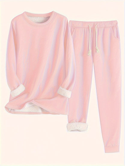 Damen Lässiges Winter-Loungewear-Set