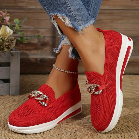 Eveloria Damen Orthopädische Schuhe Atmungsaktives Mesh Schwarz - Eveloria