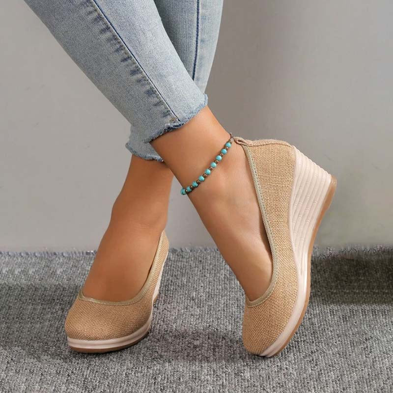 Eveloria Damen Keilschuhe Lässig