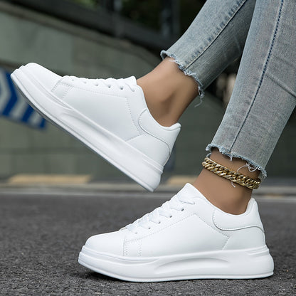 Damen Sneakers Weiße Casual Schuhe