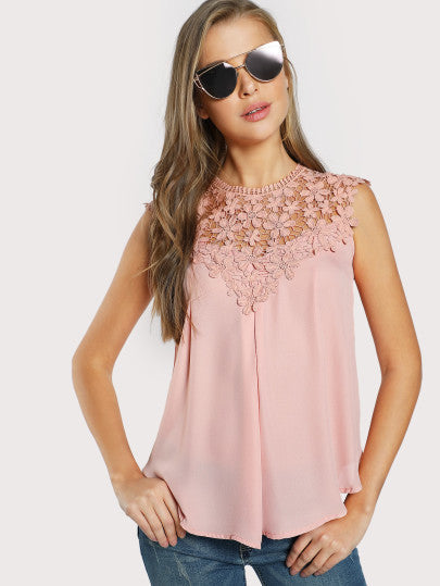Damen Bluse Flora Stickerei Fließend Weiss Eveloria