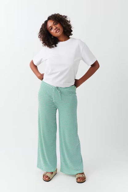 Damen Frühlingshose Gestreift Relaxed Fit