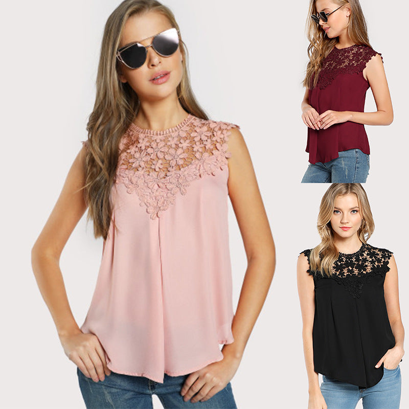 Damen Bluse Flora Stickerei Fließend Weiss Eveloria - Eveloria