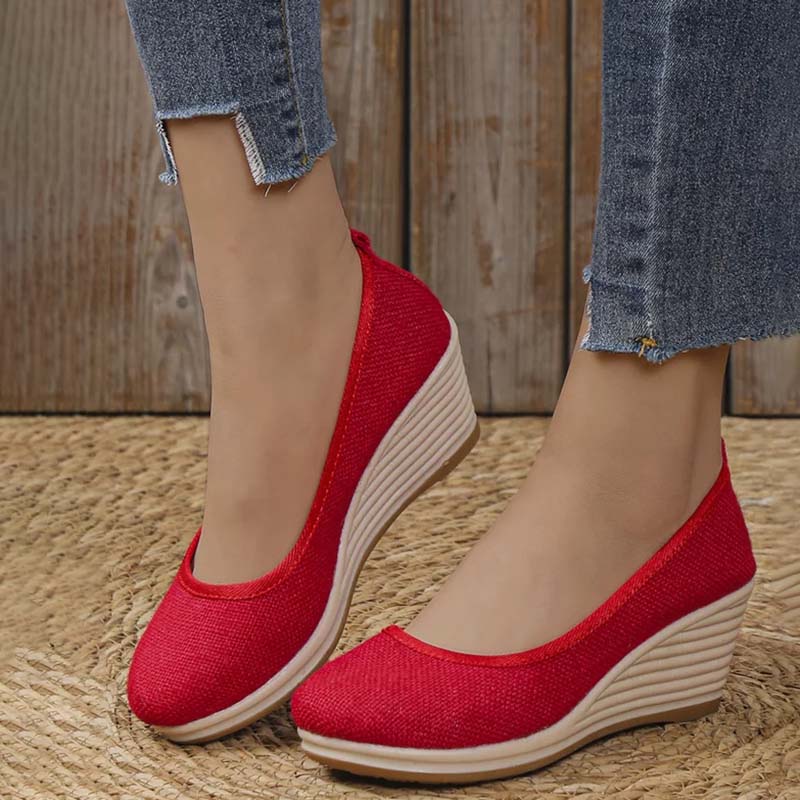 Eveloria Damen Keilschuhe Lässig