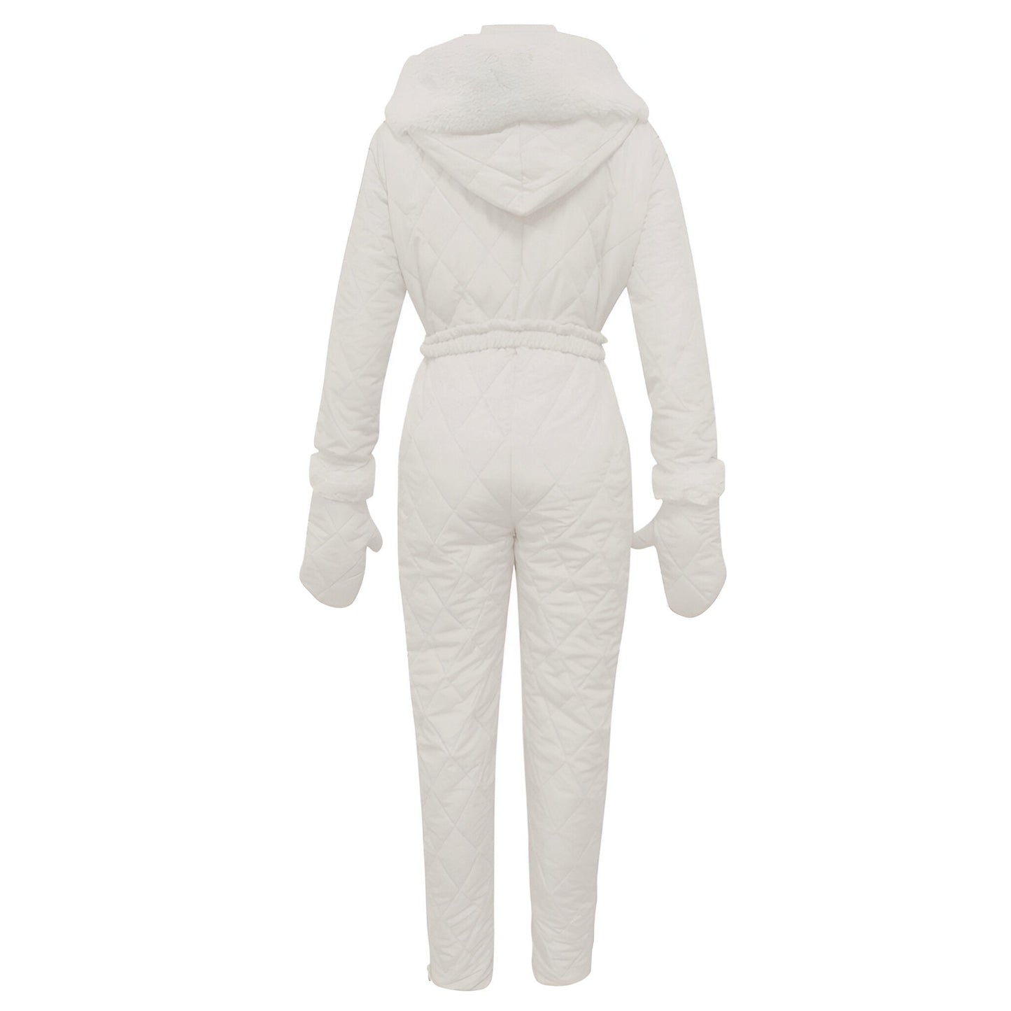 Eveloria Damen Ski-Overall Warm Schwarz - Eveloria